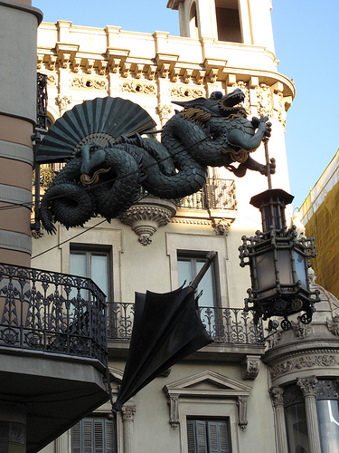 Sur "Las Ramblas", à Barcelone